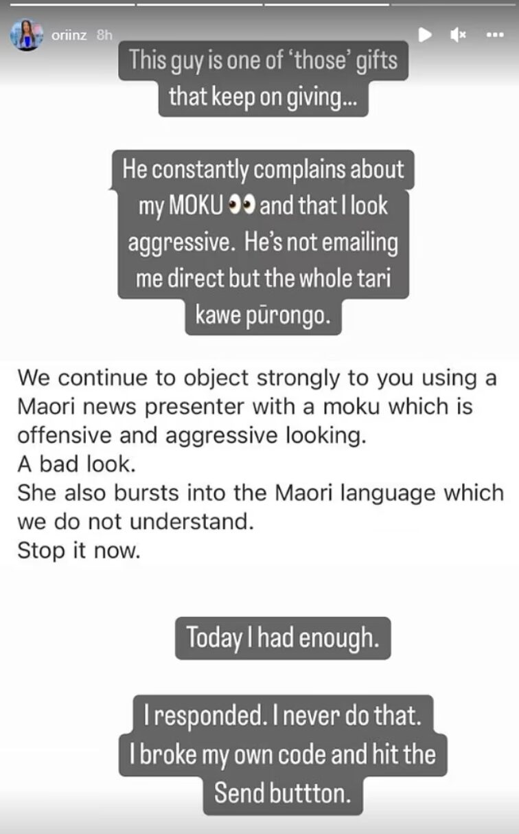 Maori Tv Host Confronts Cyberbullies Criticizing Her Traditional Facial 